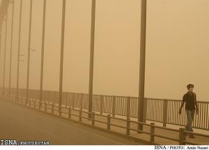 ادامه گرد و خاک تا صبح دوشنبه/ کاهش دمای هوای خوزستان