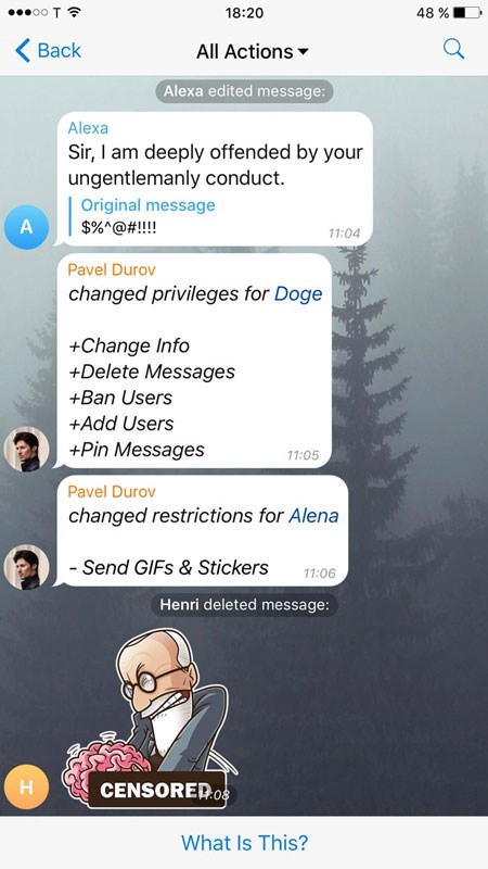 با قابلیت‌های نسخه جدید تلگرام آشنا شوید + اسکرین شات
